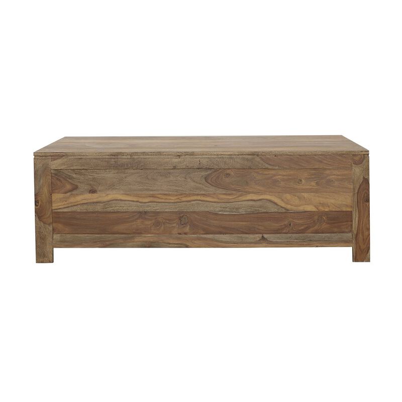 Coaster Co. of America Esther 6-drawer Solid Wood Coffee Table Natural Sheesham