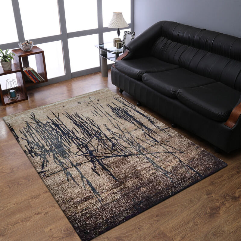 RUGSOTIC CARPETS MACHINE MADE HEATSET POLYPROPYLENE AREA RUGS - Rectangle Shape, Abstract Modern Design,Midium Pile Machine Made Area Rugs for Living Room, Bed Room (M00007) image number 1