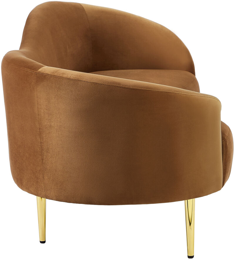 Meridian Furniture Ritz Saddle Velvet Sofa image number 5