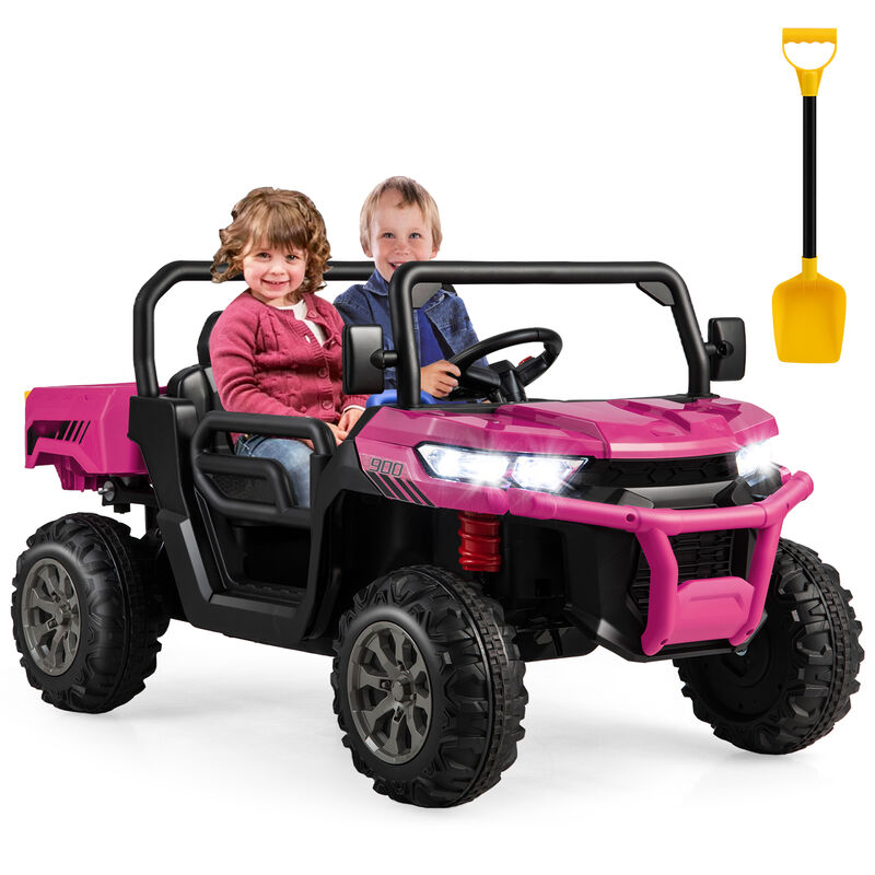 Kids 24V Electric Ride On Car with Dump Bed and Remote Control image number 3