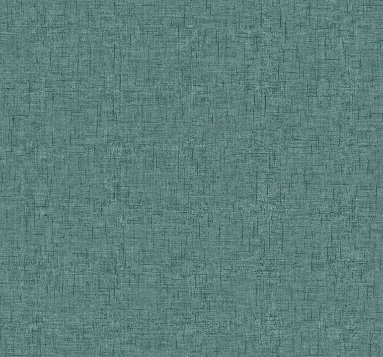 Bentley Teal Faux Linen Wallpaper