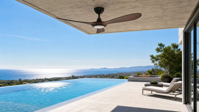 ENLIGHT 56" Smart DC Ceiling Fan with Light, IP66 Outdoor/Coastal Rated, Matter Smart Home Integration, 3 Blades image number 6