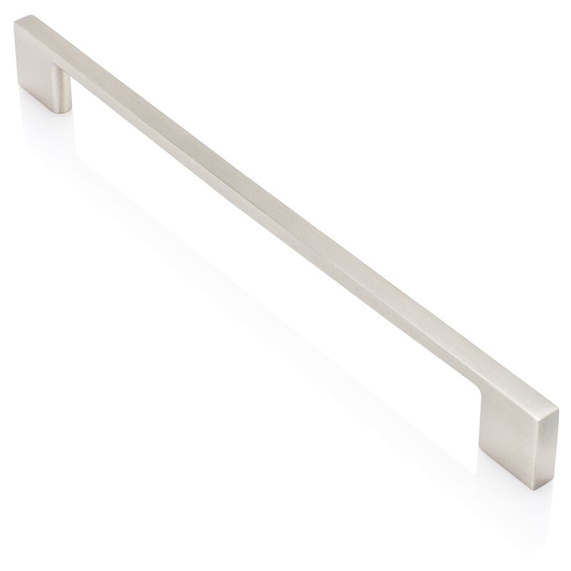 Southern Hills Brushed Nickel Cabinet Pulls - 224mm - Satin Nickel Drawer Handles, Modern Kitchen Cabinet Handles, Silver Kitche