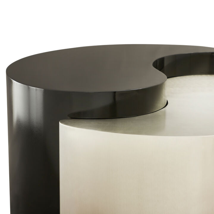Zenavique Black & Gold Yin-Yang Coffee Table