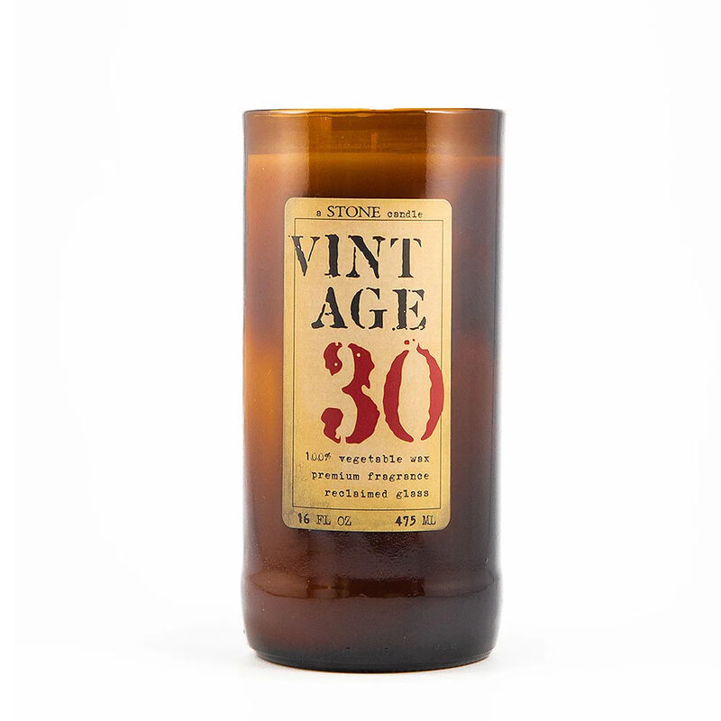 Reclaimed Bottle Candle - Vintage