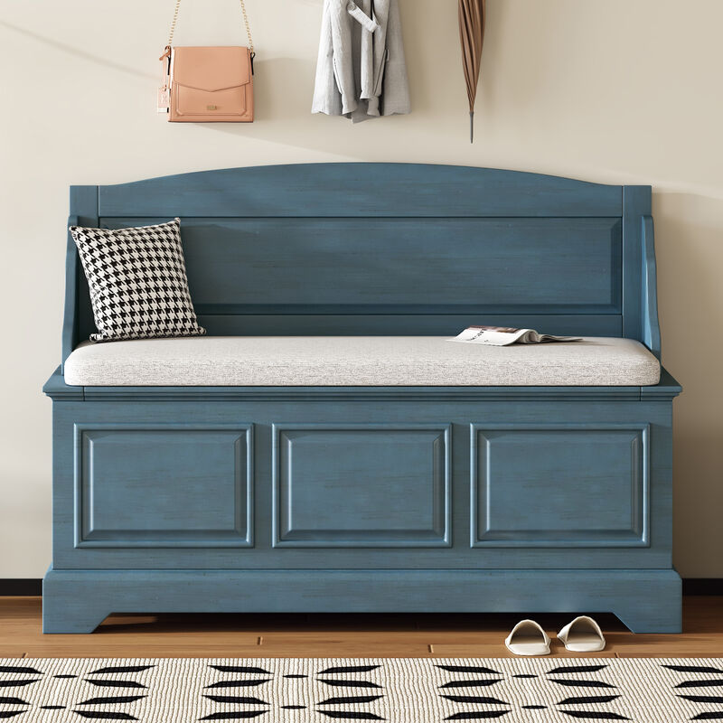 Merax Shoe Storage Bench with Removable Cushion