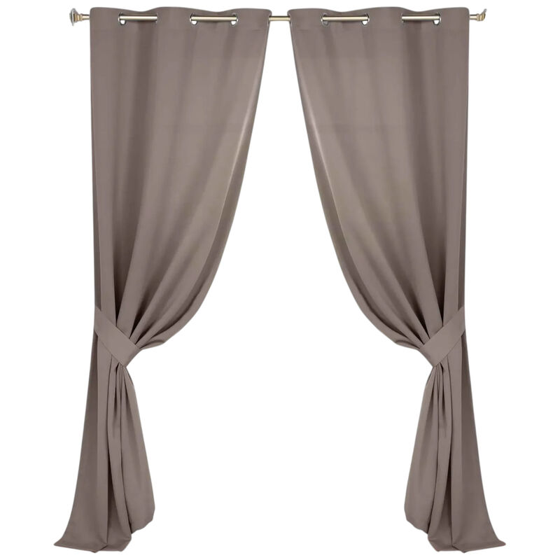 Set of 2 Classic Modern Room Darkening Blackout Curtains image number 0