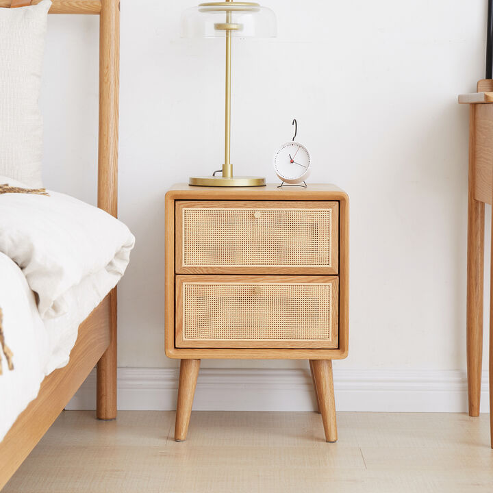 Streamdale Simple North American Oak Bedside Cabinet
