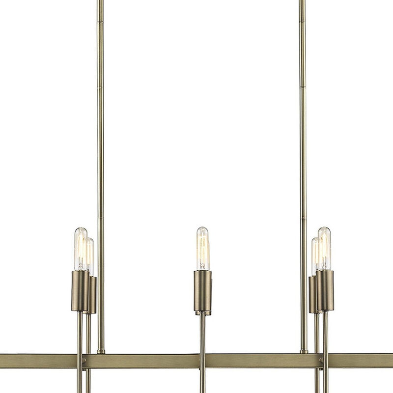 Hivvago Perret 20-Light Aged Brass Island Pendant