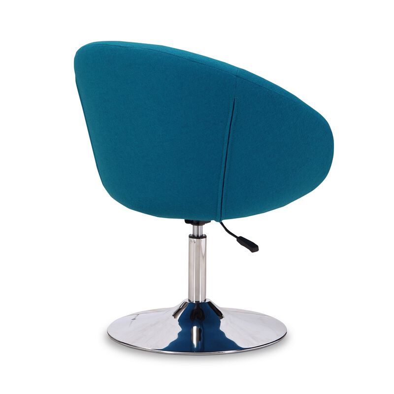 Hopper Blue Swivel Accent Chair