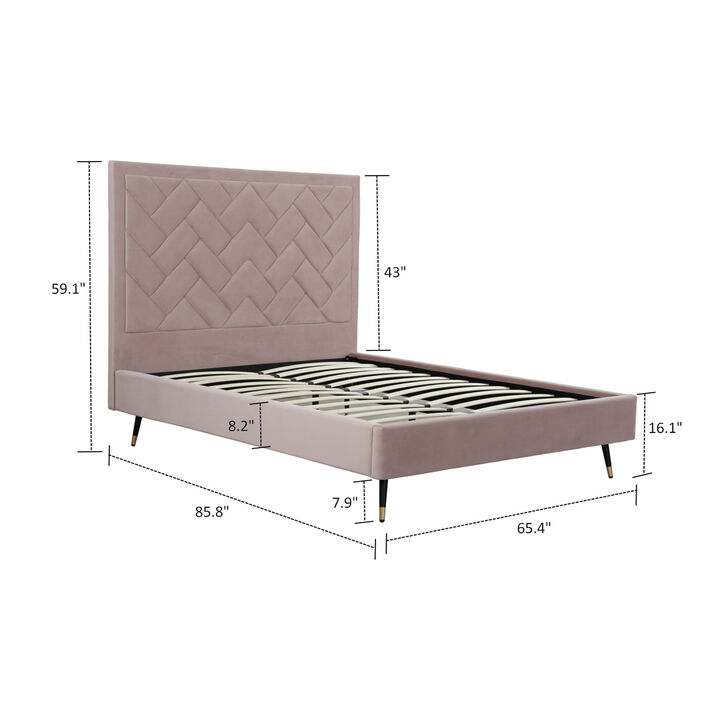 Crosby Blush Queen Bed