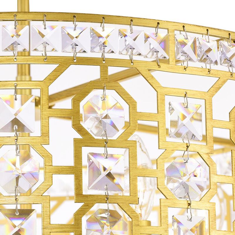 Belinda 6 Light Chandelier With Champagne Finish