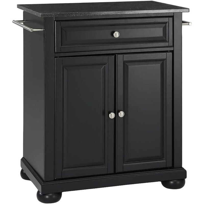 Alexandria Granite Top Portable Kitchen Island/Cart