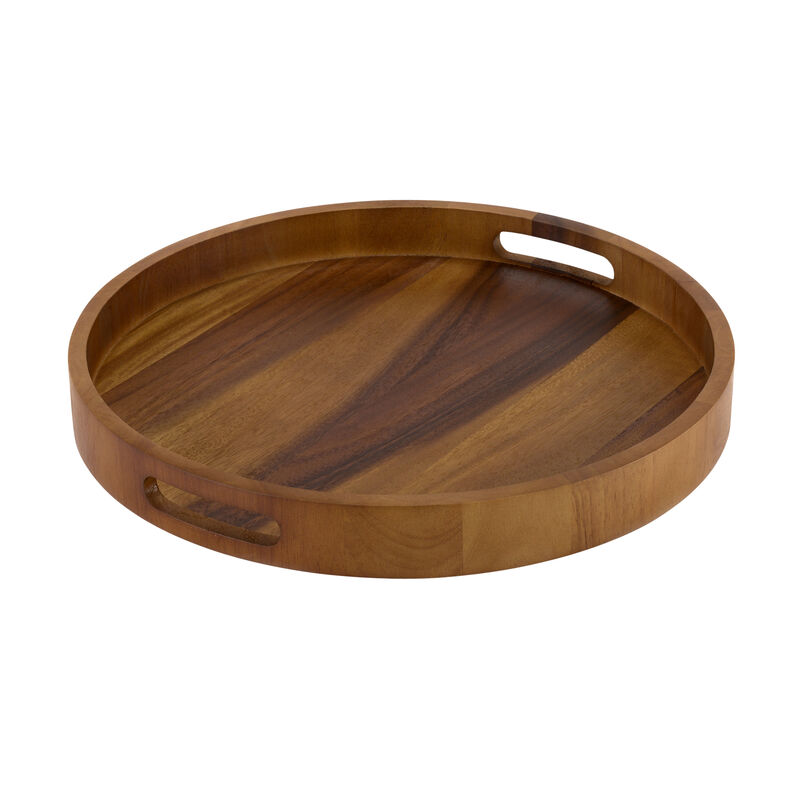 Round Serving Tray - 13" - Solid Bottom