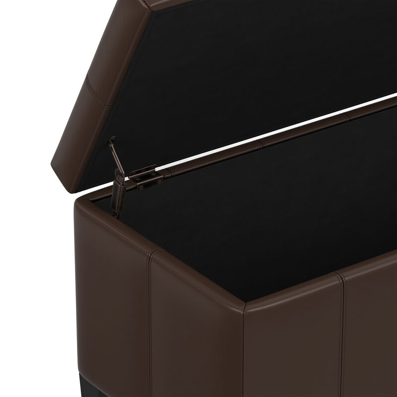 Simpli Home Dover Storage Ottoman Bench image number 9