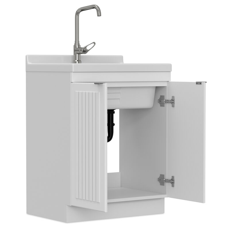 Murphy All-In-One 28-inch Laundry Utility Sink and Cabinet
