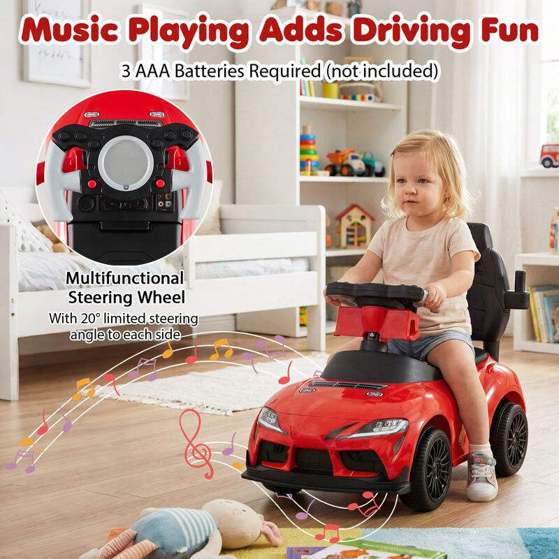Toddler 3 in 1 Sliding Walking Toy with Foot to Floor Stroller Design image number 5
