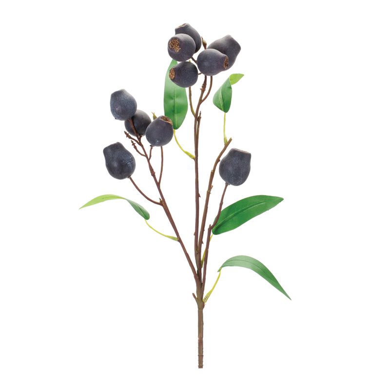 "Plum Pod Spray (Set of 6) – Elegant Artificial Stems for Autumn