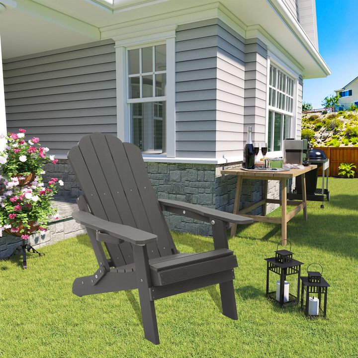 Hivvago Durable Adirondack Chair with Reclining Design