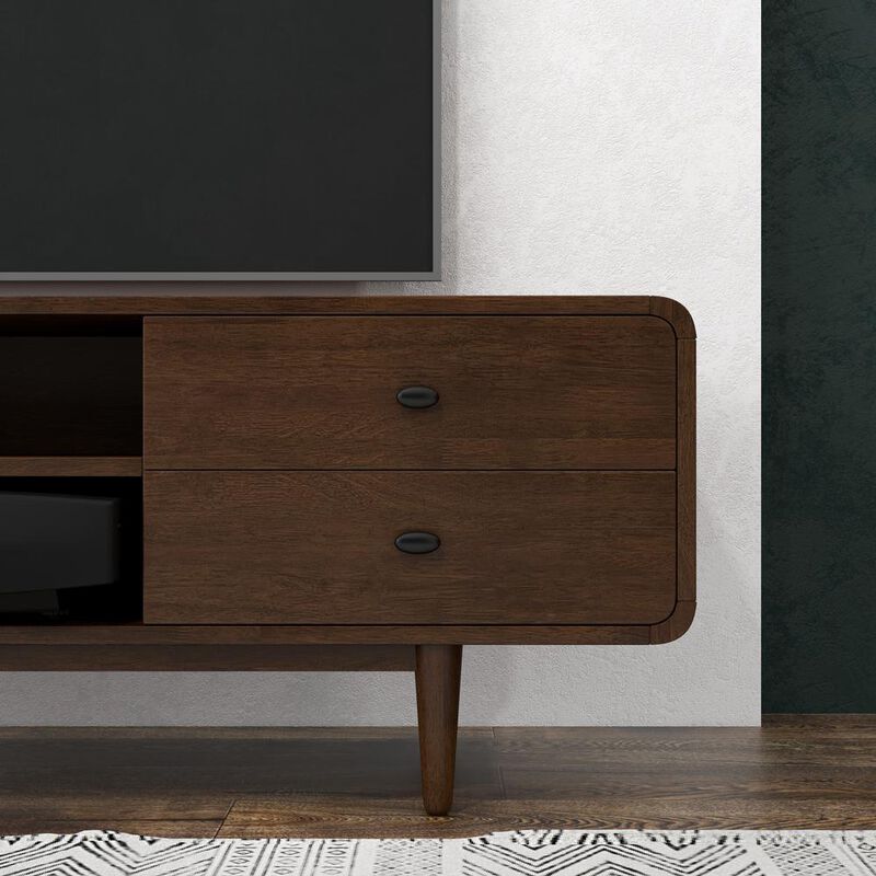 Ashcroft Furniture Co Alexa Mid Century Modern Style TV Stand