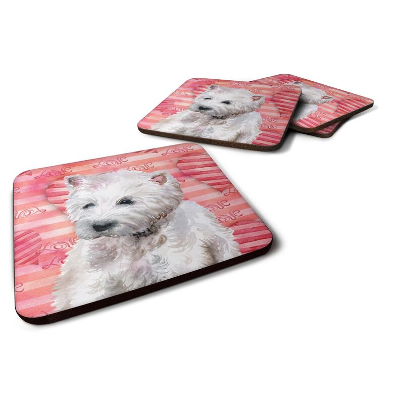 Caroline's Treasures Westie Love Decorative coasters, Multicolor