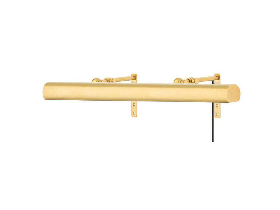 Vernon Brass Plug-In Sconce