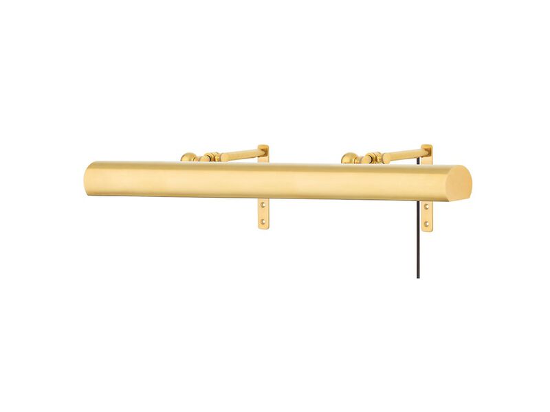 Vernon Brass Plug-In Sconce image number 0