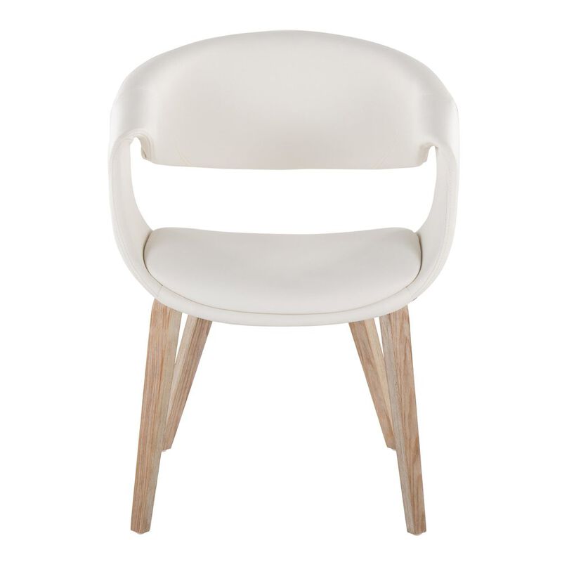 LumiSource Curvo Upholstered Chair - Set of 2