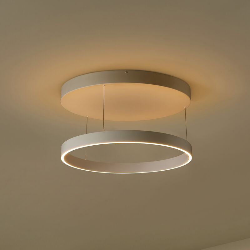 Jense Minimalist Modern Metal Adjustable Dimmable Ring LED Pendant