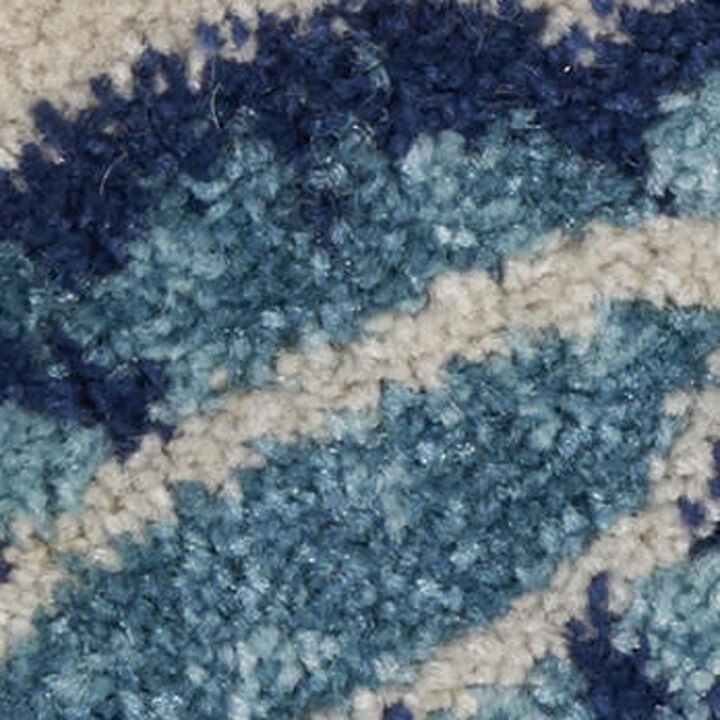 HomeRoots Botanical Leaves Area Rug