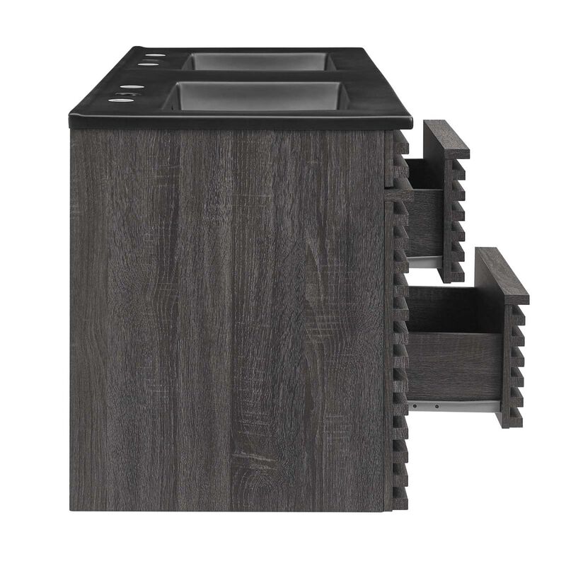 Render 48" Wall-Mount Bathroom Vanity Basin Included image number 6