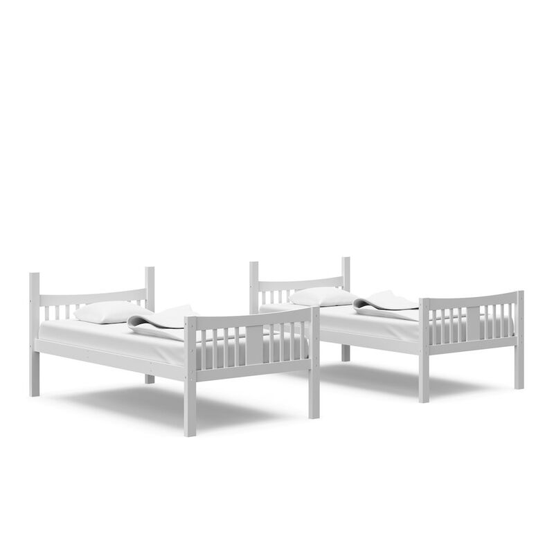 Storkcraft Caribou Twin-over-Twin Bunk Bed (White)