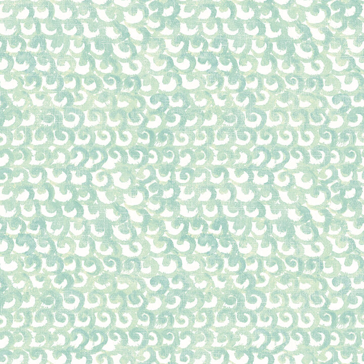 Saltwater Teal Wave Wallpaper