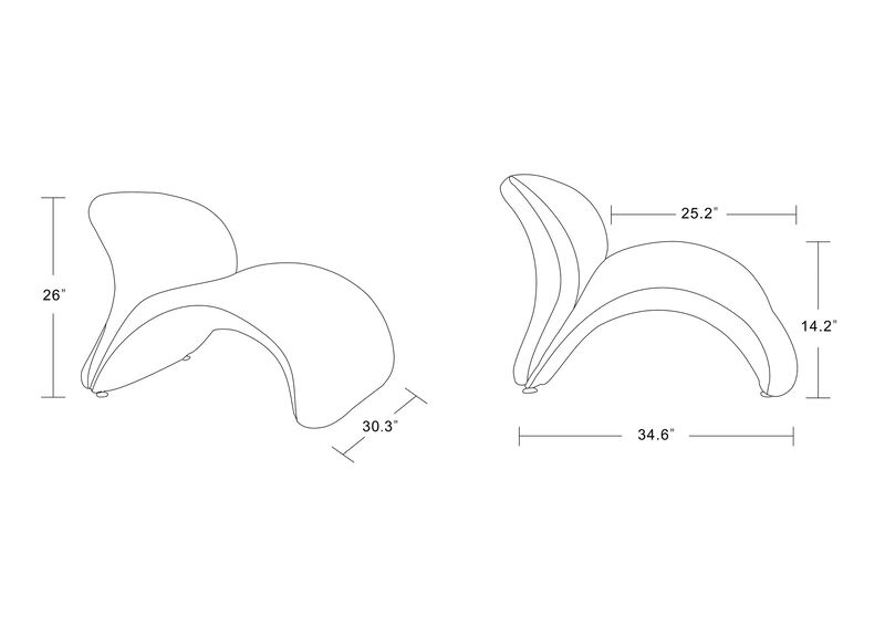 Rosebud Yellow Accent Chair