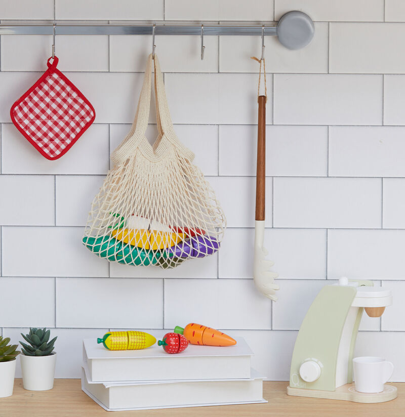 Teamson Kids Little Chef Frankfurt 21-pc. Wooden Play Kitchen Produce Bag Set