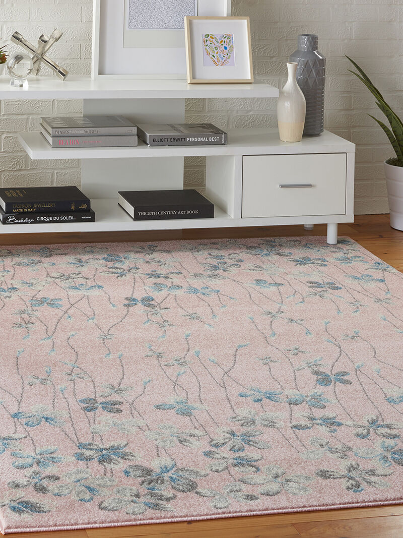 Tranquil TRA04 Pink 6' x 9' Rug