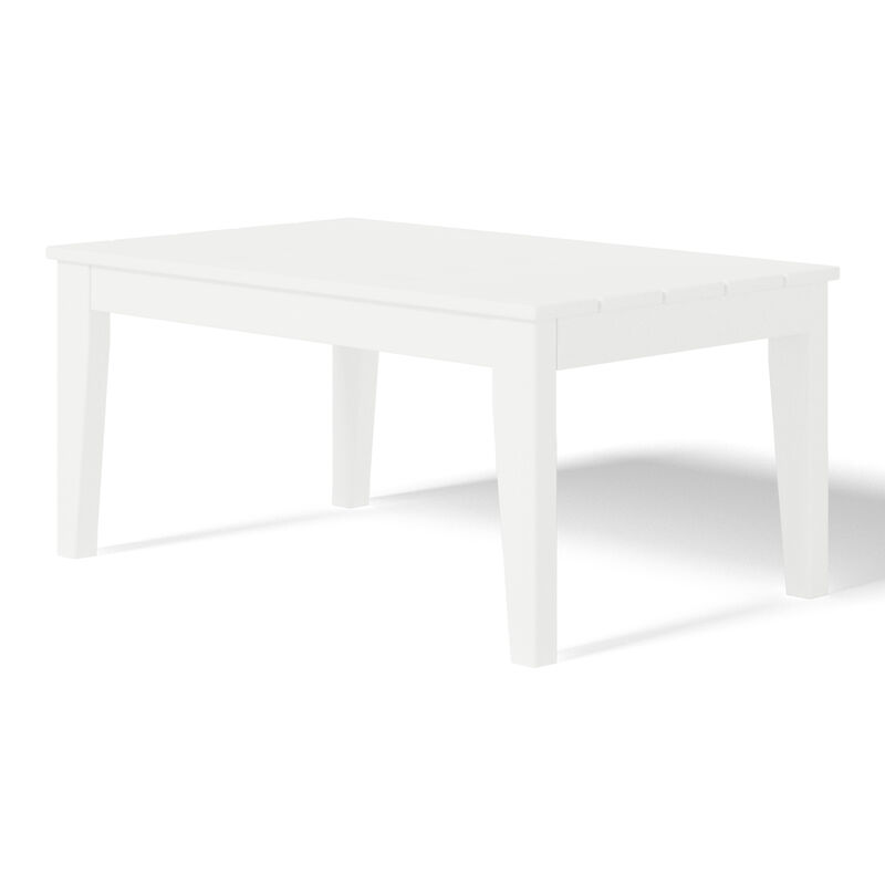 WestinTrends Low Outdoor HDPE Patio Rectangle Coffee Table
