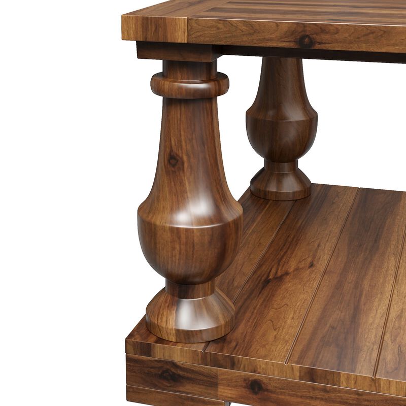 Zebwos Farmhouse Coffee Table image number 4