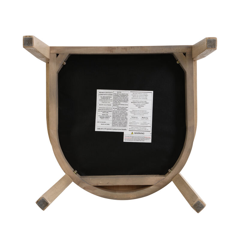 Christopher Knight Home Ember 19.75" Seat Height Upholstered Rubberwood Tub Dining Chairs with Cane Back(Set of 2)