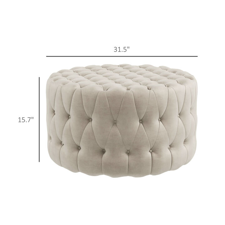 Storage Ottoman, Comfortable Upholstered Footrest and Bench for Sofa or Bed