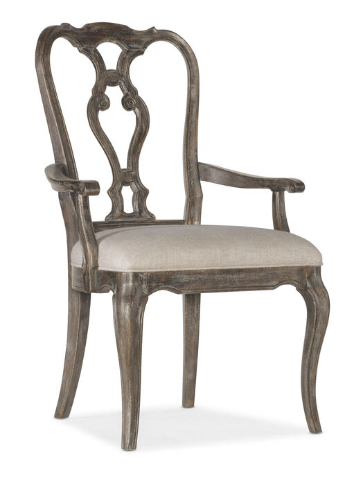 Traditions Wood Back Arm Chair