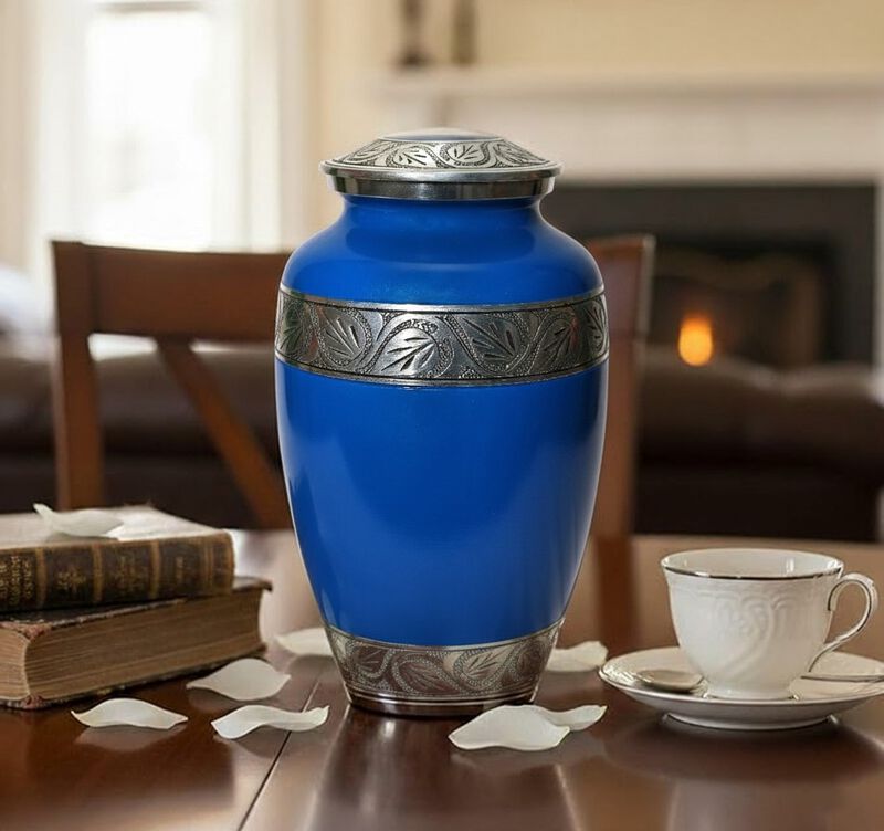 Leaf design urn image number 3