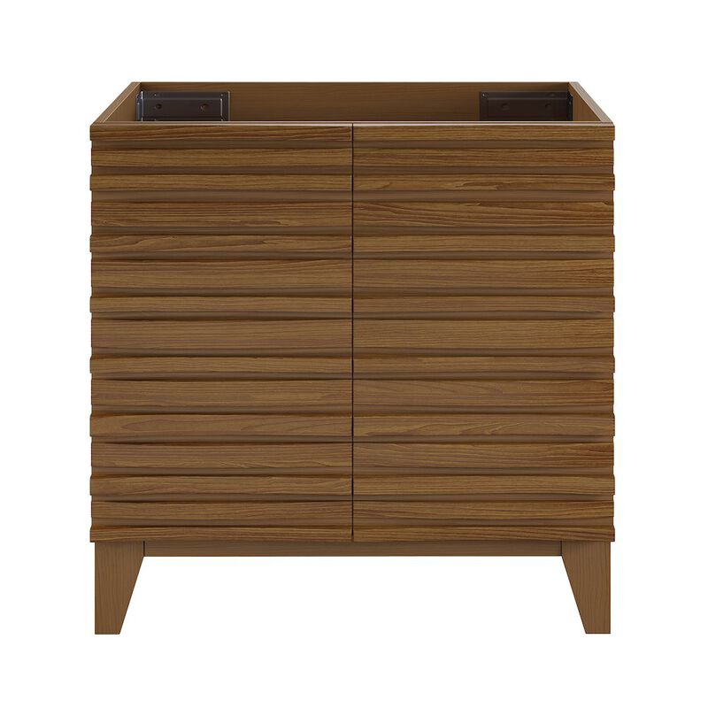 Cascade 30" Freestanding Bathroom Vanity Cabinet without Top in Brown Oak image number 0