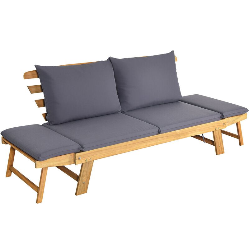 Outdoor Convertible Sofa Chair &ndash; Adjustable Patio Seat with Plush Cushions image number 5