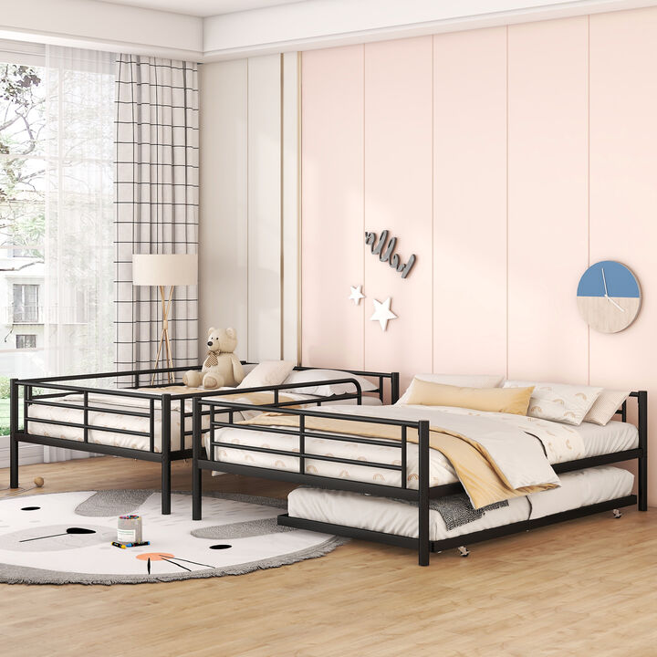 Merax Metal Bunk Bed with Trundle