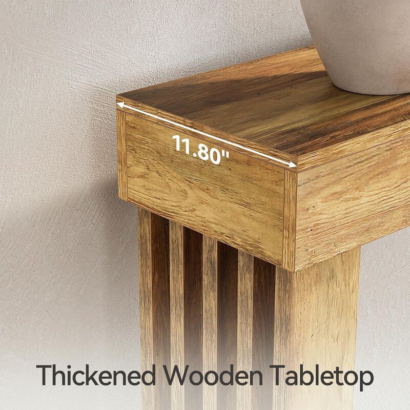 Tribesigns Farmhouse 2-Tier Console Table image number 5