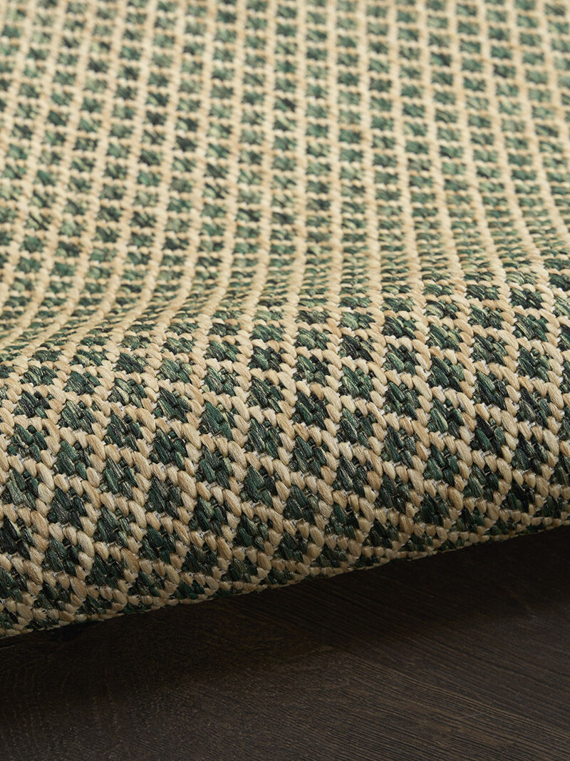 Courtyard COU01 Green 9' x 12' Rug