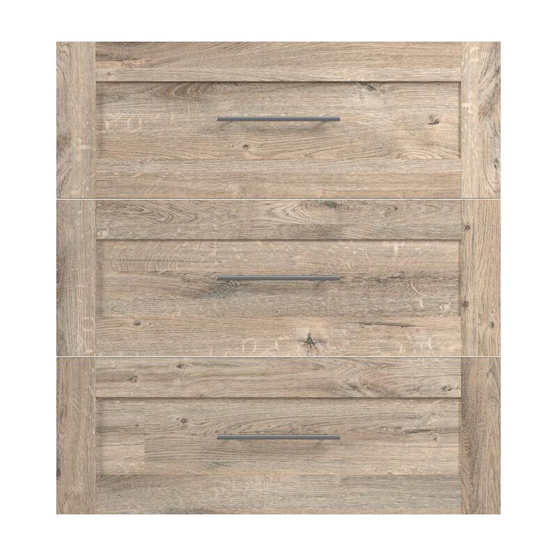 Bestar Pur 3 Drawer Set for Pur 36W Closet Organizer , Rustic Brown