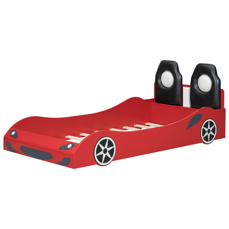 Cimpku Kids Race Car-Shaped Platform Bed image number 6