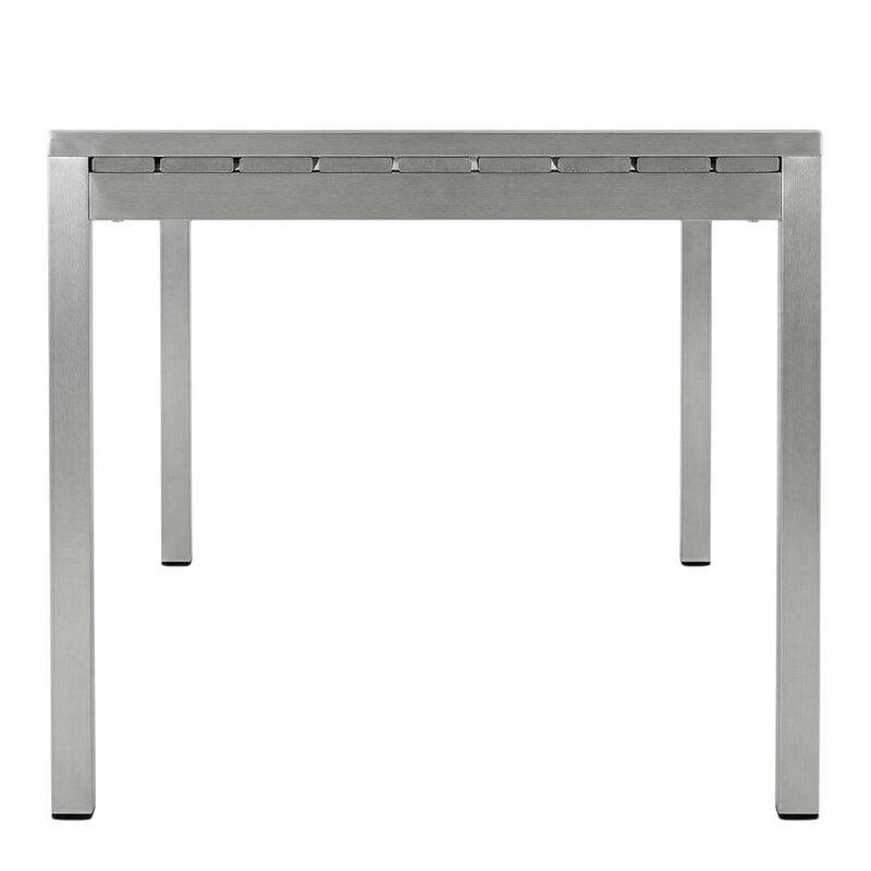 Aluminum Outdoor Dining Table with Sturdy Frame and Elegant Design image number 1